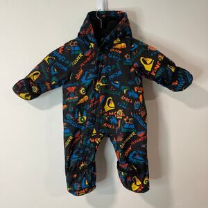 Quicksilver Baby Bunting Snow Suit Allover Print 3-6 month